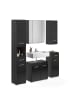 ebuy24 Badmöbelset Linus (5-teilig) Schwarz 151 x 34 cm