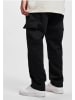 DEF Cargohose "Straight Cargopant" in Schwarz