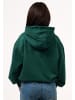 DAILY COTTON Kapuzenpullover - DCPERL Heavy Oversize Blanc Hoodie in Forest Green Washed