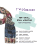 styleBREAKER Schal in Dunkelbraun-Braun