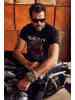 JP1880 Kurzarm T-Shirt in schwarz