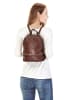 piké Rucksack echt Leder in braun