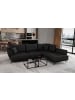 MF Design Lardo Recamiere Rechts in Anthrazit -  (L) 191 x (B) 276 x (H) 90 cm
