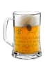 Mr. & Mrs. Panda Gravur Bierkrug Avocado Tanzen mit Spruch in Transparent
