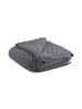 Present Time Decke Diamonds Quilted - Grau - 170x130cm