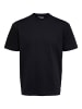 SELECTED HOMME T-Shirt SLHLOOSETRUMAN in Schwarz