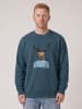 wat? Apparel Sweatshirt Hirsch in Petrol