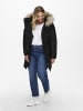 ONLY Carmakoma Parka Mantel Winter Jacke Große Übergröße Curvy Plus Size in Schwarz