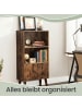 VASAGLE Bücherregal Miranta in Braun - (B)30 x (H)120 x (T)60 cm