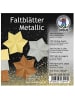 Buntpapierfabrik Ludwig Bähr Faltblätter Metallic 130g/qm 10x10cm Packung mit 100 Blatt 3 Farben