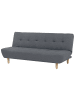 Beliani 3-Sitzer Sofa ALSTEN in Grau/Braun - (W) 182 x (H) 41 x (L) 83 cm