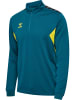 Hummel Halbreißverschluss Sweatshirt Hmlauthentic Herren in BLUE CORAL/SULPHUR SPRING