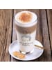 Mr. & Mrs. Panda Latte Macchiato Glas Pinguine Kuscheln mit Spruch in Transparent