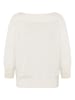 Zero  Strickpullover mit Carmenausschnitt in Offwhite