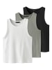 name it 3er-Pack Tanktop in Bright White