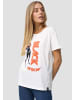 Re:Covered T-Shirt Black Widow Graphic Print in Ecru