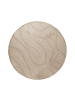 Beliani Kurzflor SALVORI in Beige - (W) 160 x (L) 160 cm