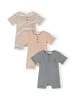 Minoti 3-er Pack Overalls & Jumpsuits NOSBABYRIB5 in graumeliert