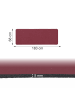 relaxdays Yogamatte in Dunkelrot - (B)68 x (H)0,5 x (T)183 cm