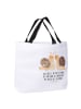 Mr. & Mrs. Panda Shopper Damen Schnecken Liebe mit Spruch in Weiß