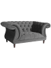 58 aufm Kessel CHESTERFIELD Sessel Kaylin Samtvelours anthrazit