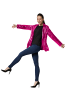 tectake Damen-Jackett mit glitzernden Pailletten, pink