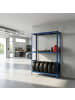 relaxdays Reifenregal in Blau - (B)120 x (H)180 x (T)40 cm