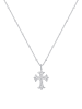 Elli Halskette 925 Sterling Silber Kreuz in Silber