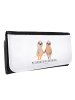 Mr. & Mrs. Panda Portemonnaie für Damen Faultier Pärchen mit Spruch in Weiß