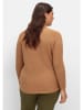 sheego Pullover in camelfarben