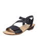 rieker Komfort Sandalen in Schwarz