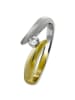 GoldDream 333 Gelbgold, 333 Weißgold - 8 Karat Damen Ringe Bicolor Fingerring  58 (18,5)