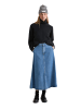 Marc O'Polo Wadenlanger Jeansrock A-Shape in Bright Blue