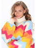 IZIA Women Sweater in offwhite multicolor