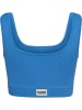 Hummel Sport-BH "Pulse Seamless Rib Bra" in Blau