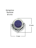 mantraroma 925er Silber - Ohrstecker (L) 9 x (B) 8 mm mit Amethyst