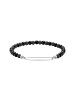 Thomas Sabo Gravierbares Armband Mit Beads in silber, schwarz