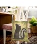 Mr. & Mrs. Panda Shopper-Tasche Stinktier Sitzen Design ohne Spruch in Weiß