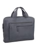 Leonhard Heyden Den Haag Aktentasche Leder 38 cm Laptopfach grau
