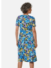GOLDNER Freizeitkleid mit hochwertigem Druck in blau / gemustert