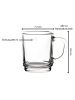 Pasabahce 12er Set Glastassen Kaffeegläser Pub in Transparent 0,2 l