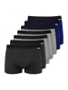 NUR DER Boxer Cotton Stretch in navy/graumelange/grau