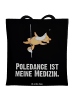 Mr. & Mrs. Panda Tote Bag Fuchs PoledanZeichen mit Spruch in Schwarz
