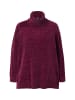 Ulla Popken Oversized-Pullover in dunkel weinrot