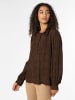 IPURI Blusenshirt in schwarz camel