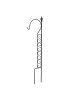 relaxdays Rankhilfe in Schwarz - (B)28 x (H)116 cm