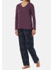 UNCOVER BY SCHIESSER Schlafanzug Nightwear in Pflaume