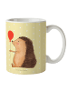 Mr. & Mrs. Panda Kakaotasse Igel Luftballon ohne Spruch in Gelb Pastell