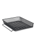 relaxdays Dokumentenablage in Schwarz - (B)28,5 x (H)6,5 x (T)34 cm