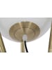 Mauro Ferretti Goldene Stehlampe aus Metall mit weißer Glaskugel Ø 55x155 cm